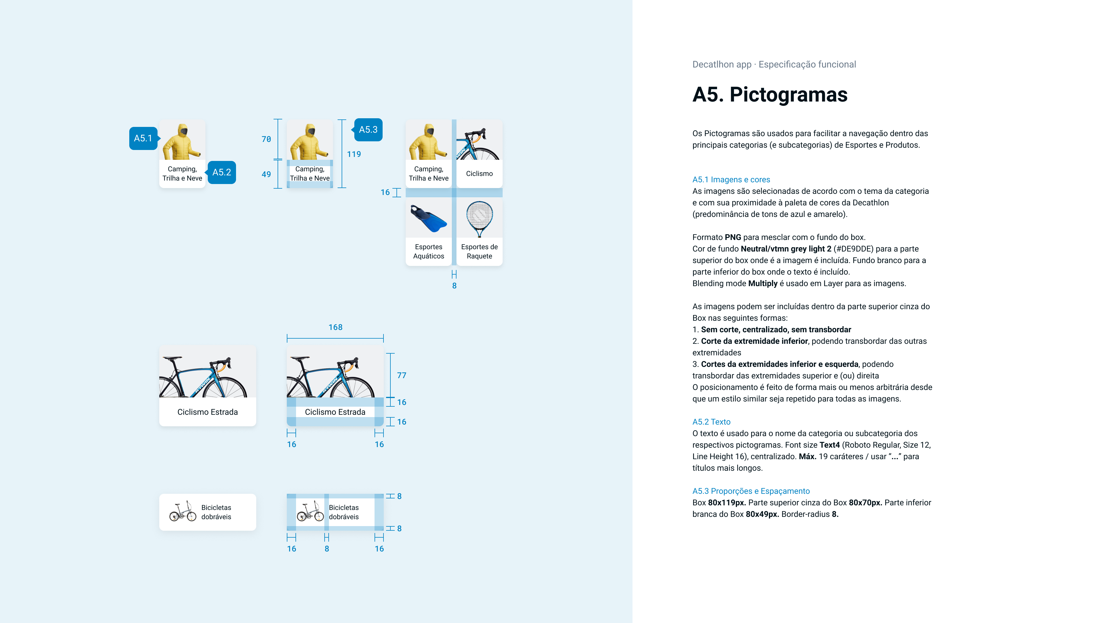 Decathlon sport pictogram specifications